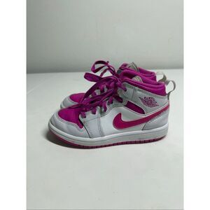Air Jordan 1 Mid Shoes Size 12 GS Girls Nike FD8781-500 Basketball